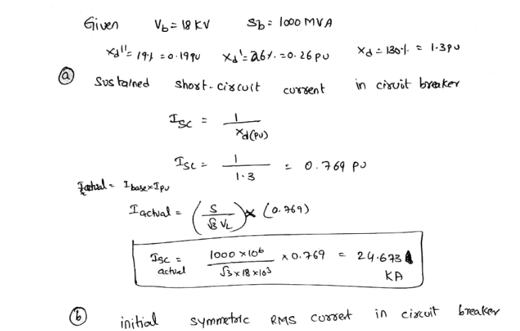 Solved 10.2. A generator connected through a 5 -cycle | Chegg.com