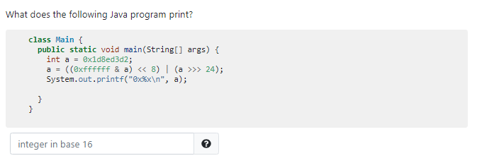 Solved What does the following Java program print? class | Chegg.com