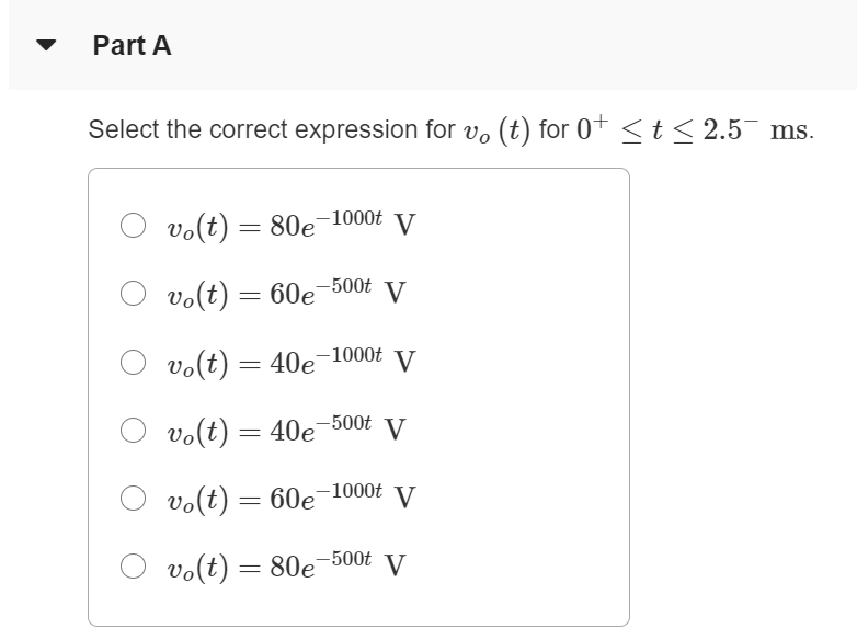 Solved The Voltage Waveform (Figure 1) Is Applied To The | Chegg.com