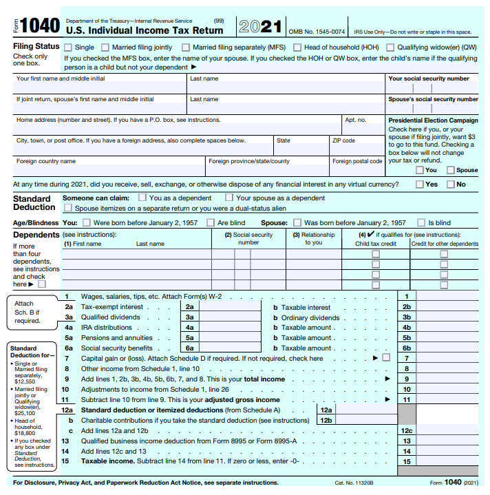 Comprehensive Tax Return Problem Required: • Use the | Chegg.com