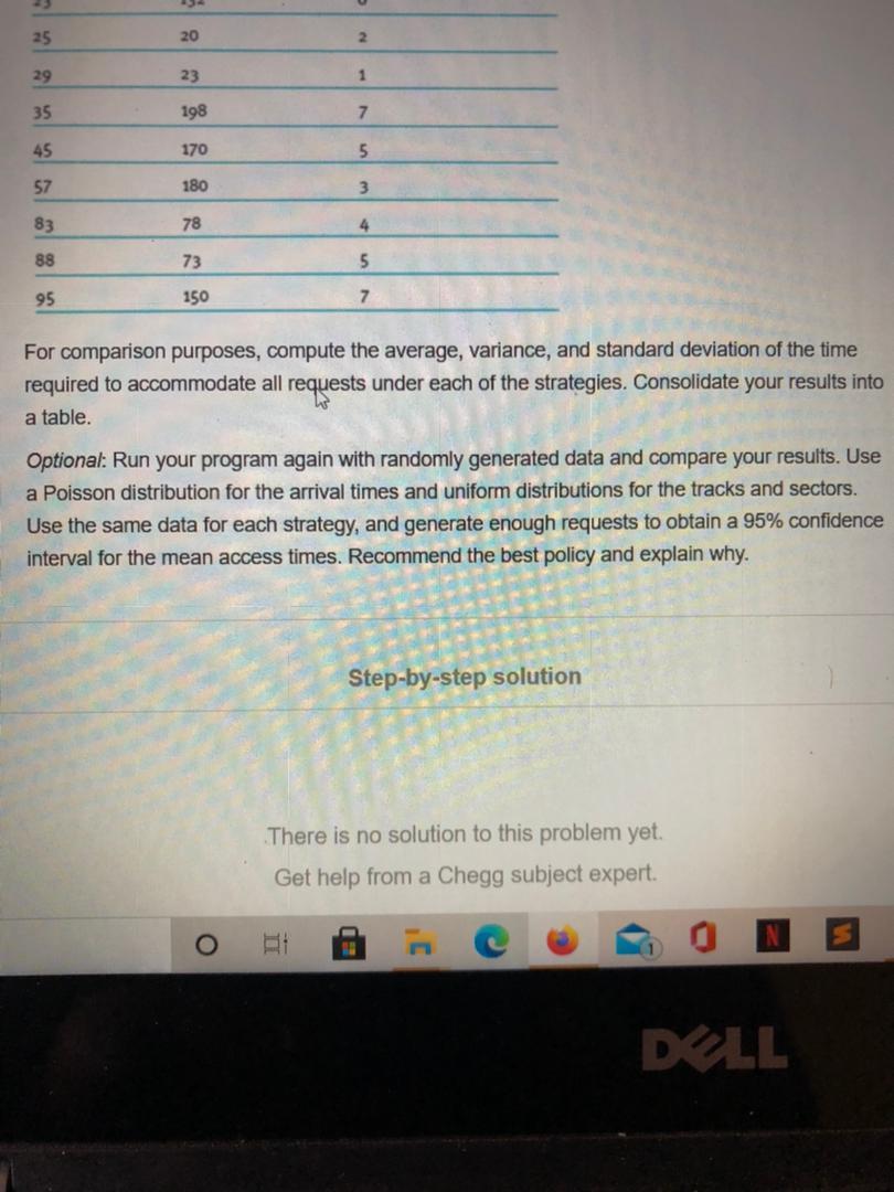 Solved Write a program that will simulate the FCFS, SSTF, | Chegg.com