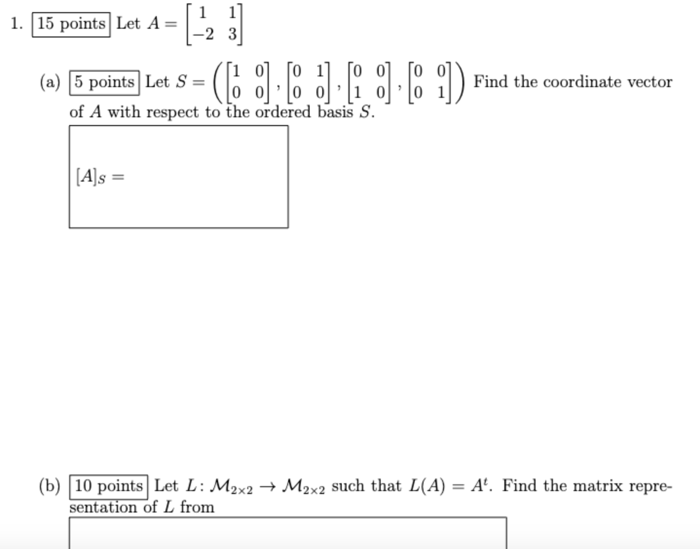 Solved Let A=[[1,1],[-2,3]] (a) Let | Chegg.com