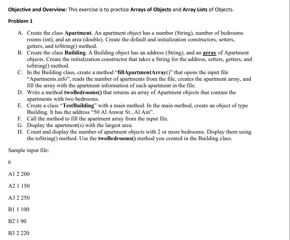 Solved Objective and Overview: This exercise is to practice | Chegg.com
