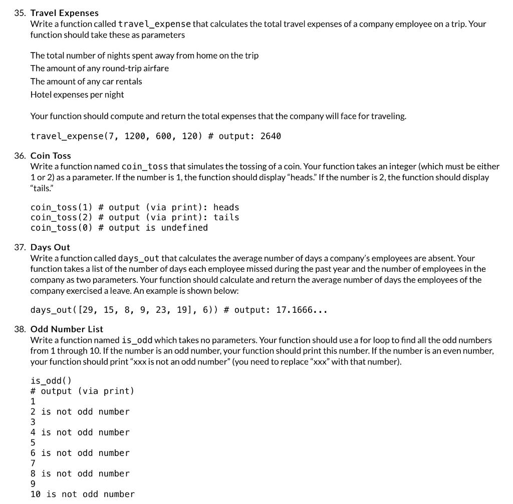 Solved Code the following using python idle and be sure not | Chegg.com