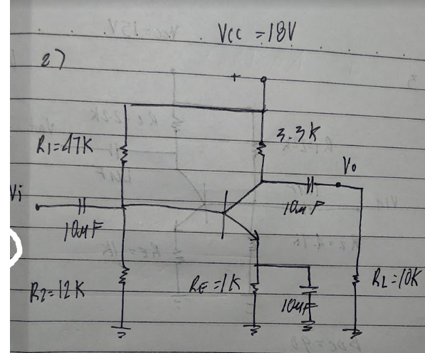 Solved DRAW THE DC AND AC EQUIVALENT CIRCUIT, DETERMINE re, | Chegg.com