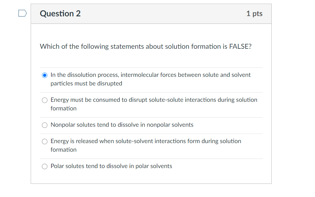 Solved Question 2 1 pts Which of the following statements | Chegg.com