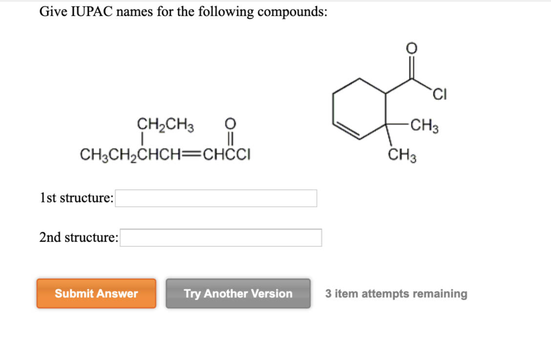 Solved Give IUPAC names for the following compounds: CH3 | Chegg.com