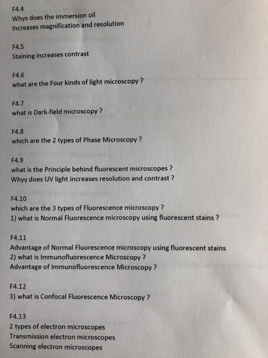 Solved Microbiology chapter 4 Microbiology - Microscope, | Chegg.com