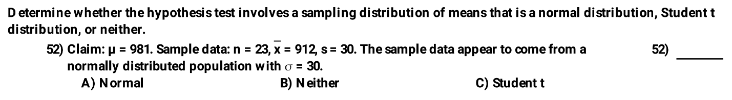 Solved D etermine whether the hypothesis test involves a | Chegg.com