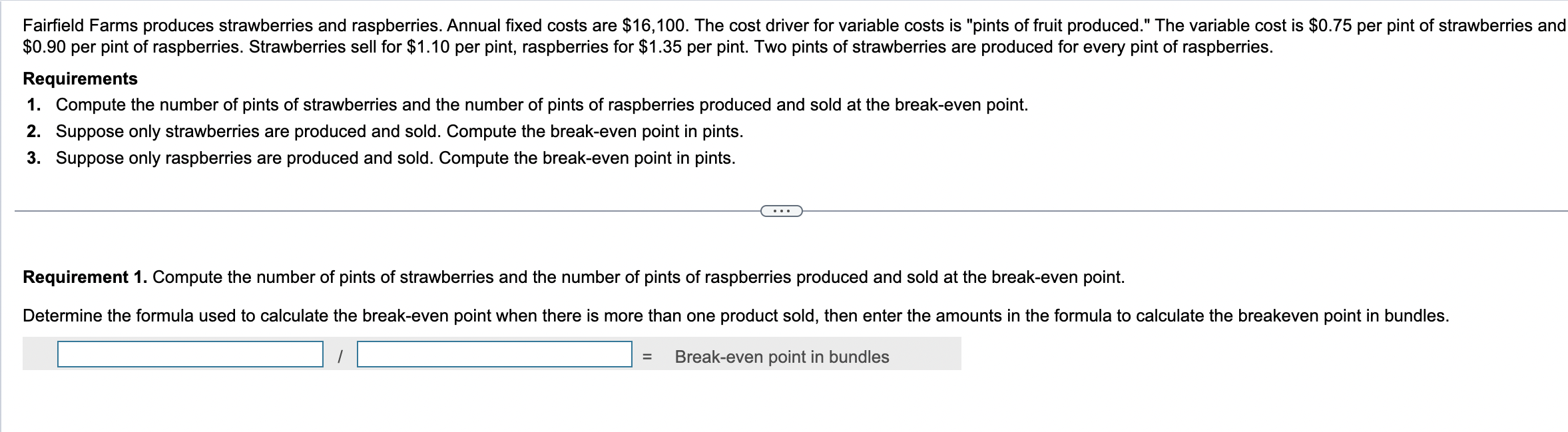 Solved $0.90 per pint of raspberries. Strawberries sell for | Chegg.com