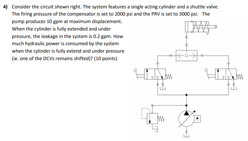 Solved 4) Consider the circuit shown right. The system | Chegg.com