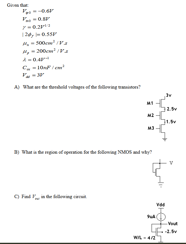 Solved Solve Part A, B & C. Class Book Is CMOS Digital | Chegg.com