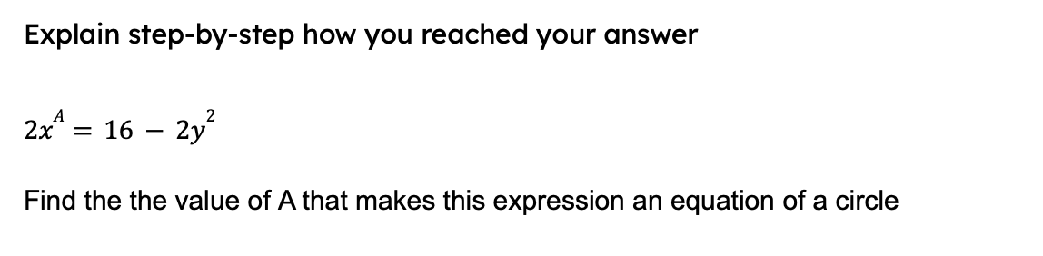 Solved Explain step-by-step how you reached your answer | Chegg.com