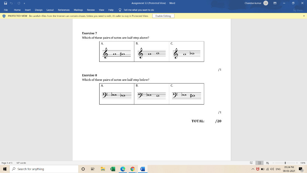 Assignment 3.3 (Protected View) Word Chandan kumar CK | Chegg.com