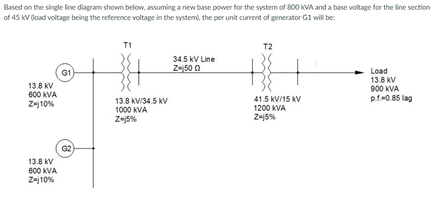 Solved Based on the single line diagram shown below, | Chegg.com