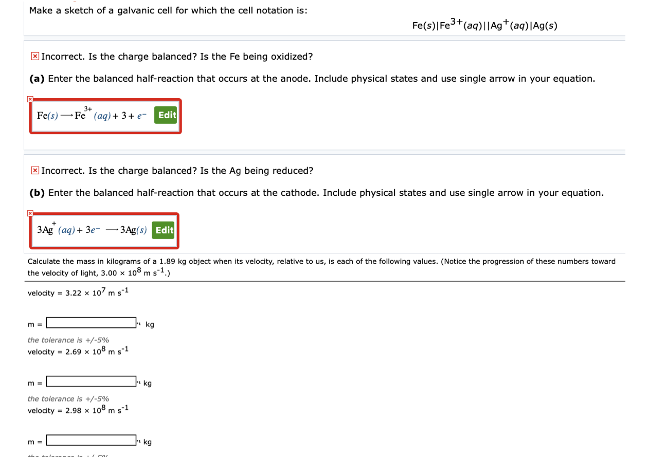 Solved Make a sketch of a galvanic cell for which the cell | Chegg.com
