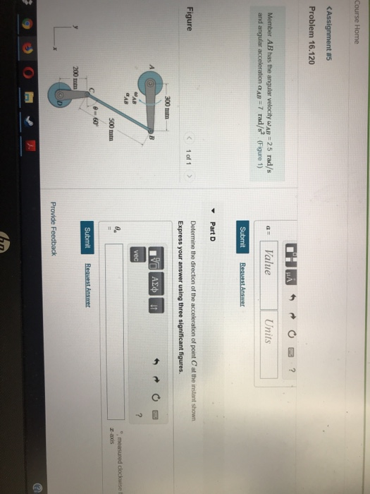Solved Assignment #5 Problem 16.120 Part A Member AB has the | Chegg.com