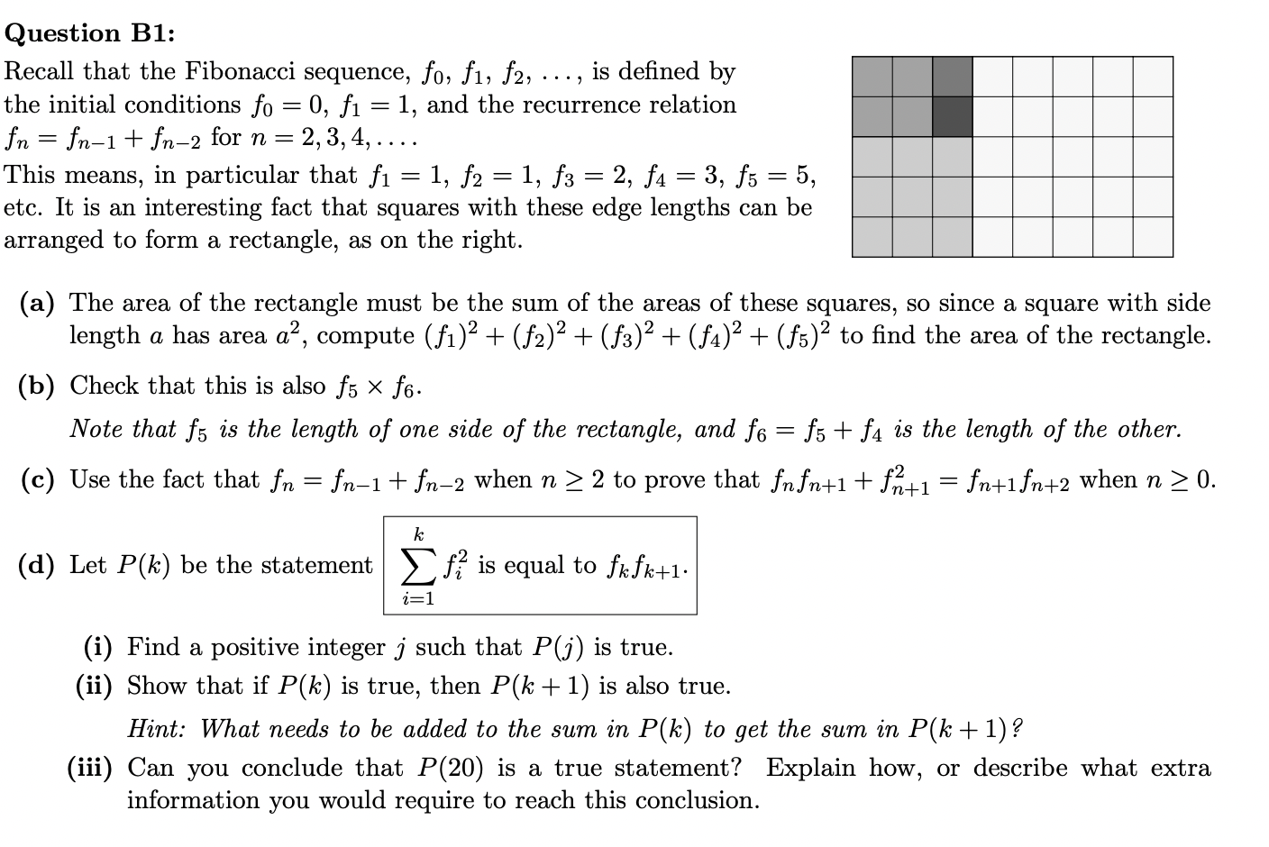 Solved Recall that the Fibonacci sequence, f0,f1,f2,…, is | Chegg.com