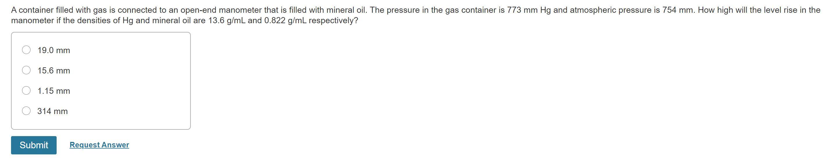 solved-if-the-pressure-in-a-gas-container-that-is-connected-chegg