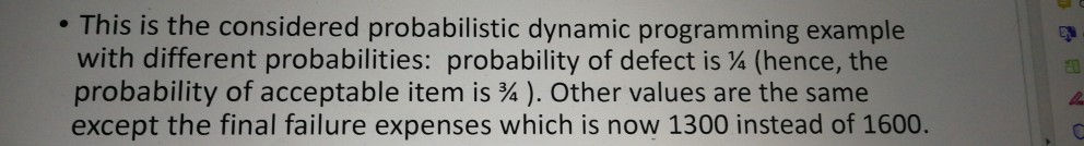 This is the considered probabilistic dynamic | Chegg.com