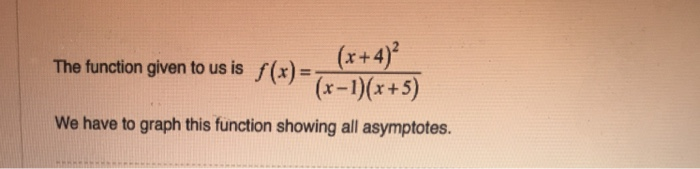 Solved Rational Function test the values to get other points | Chegg.com