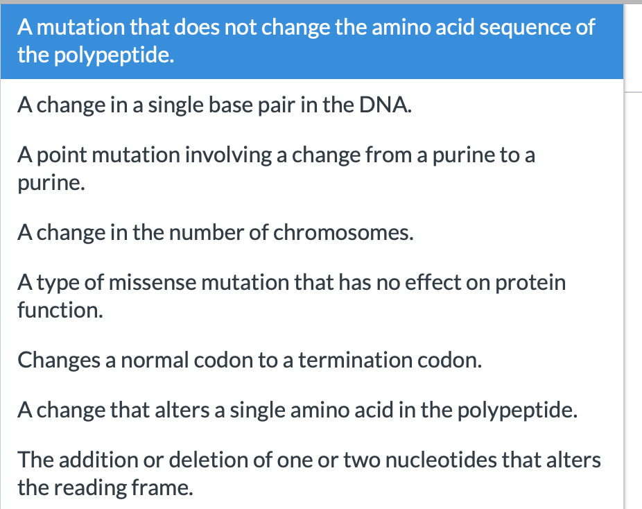 Solved Frameshift mutation