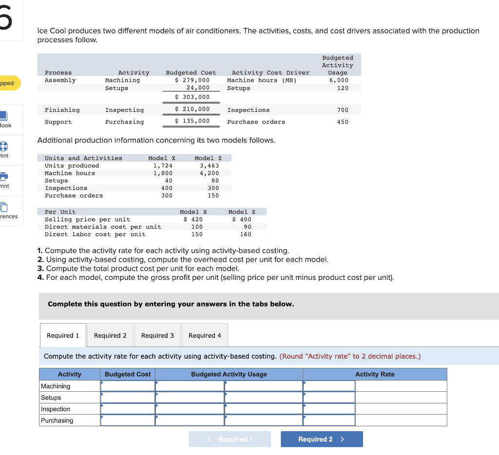 Solved 5 Ice Cool produces two different models of air