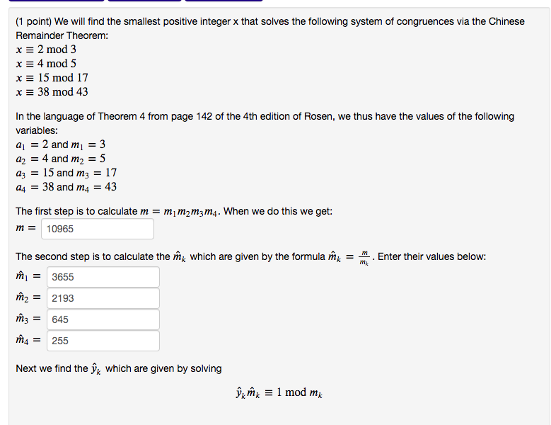 Solved This Is One Whole Question I Got The First Parts Chegg Com