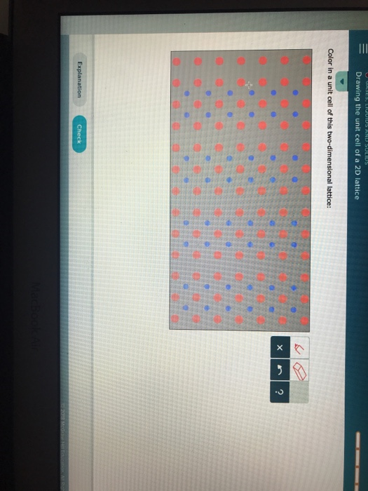 Solved Drawing the unit cell of a 2D lattice