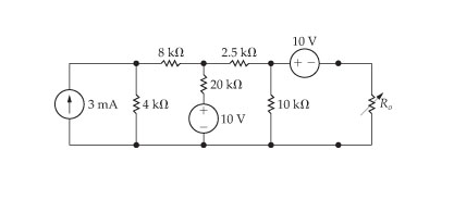 Solved The variable resistor in the circuit is adjusted for | Chegg.com