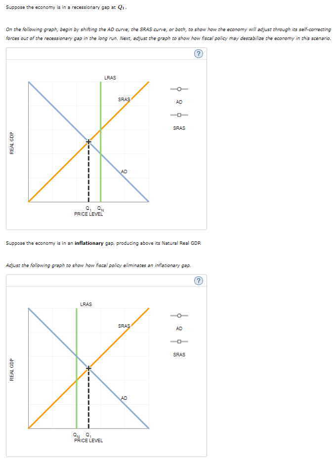 solved-suppose-the-economy-is-in-a-recessionary-gap-at-on-chegg