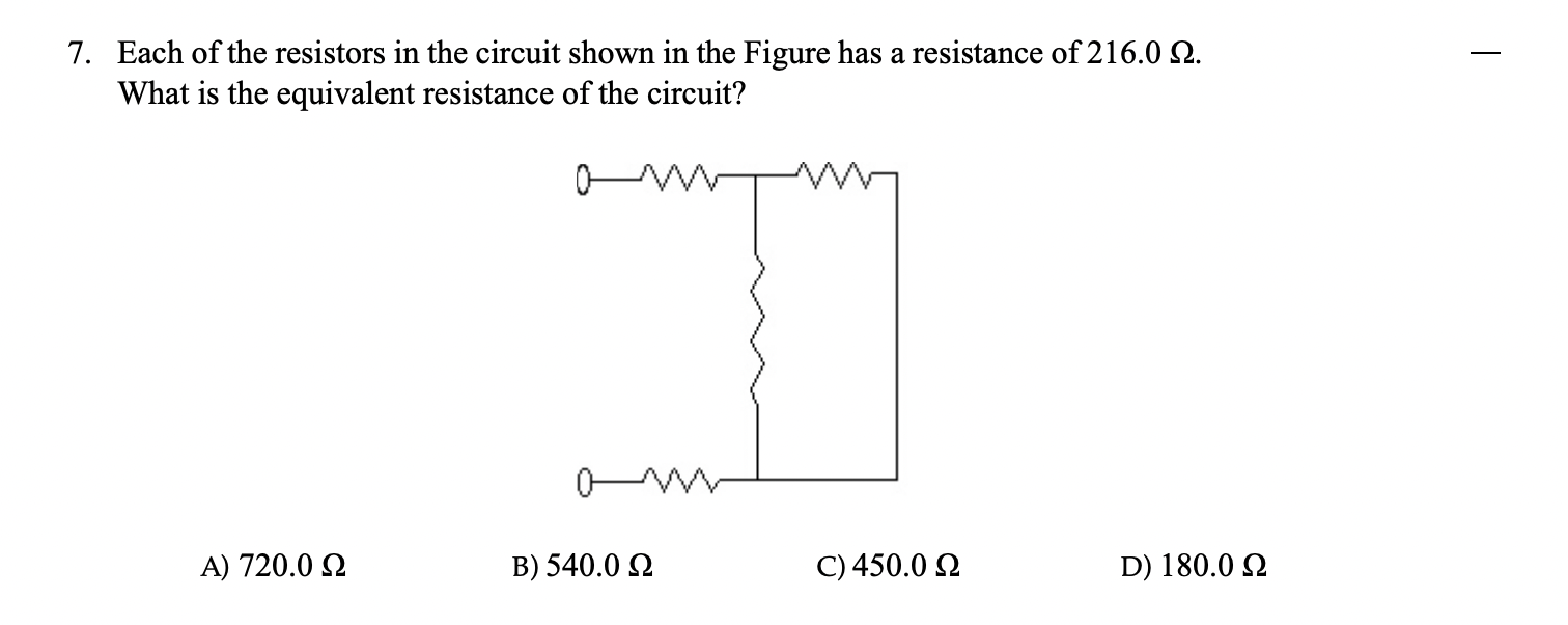 Solved Each Of The Resistors In The Circuit Shown In The | Chegg.com