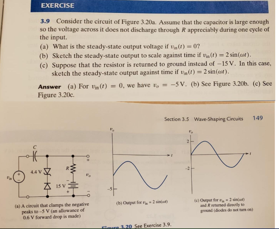 Solved 3.9 Consider the circuit of Figure 3.20a. Assume that | Chegg.com
