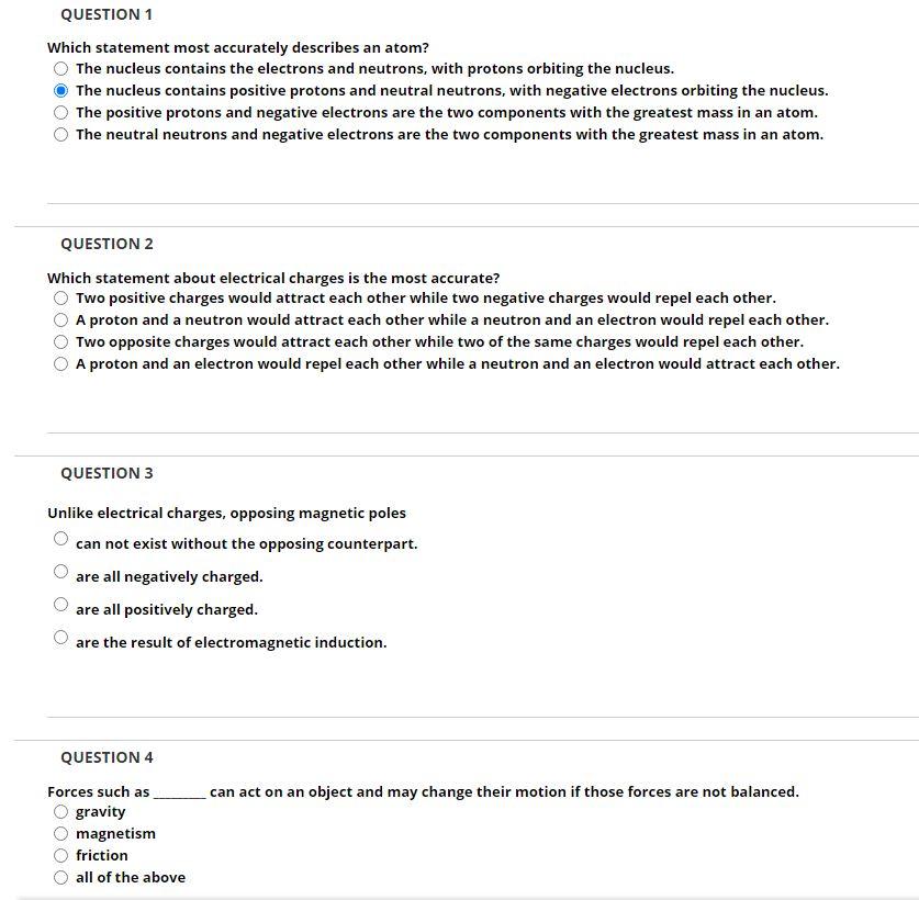 Solved QUESTION 1 Which statement most accurately describes | Chegg.com