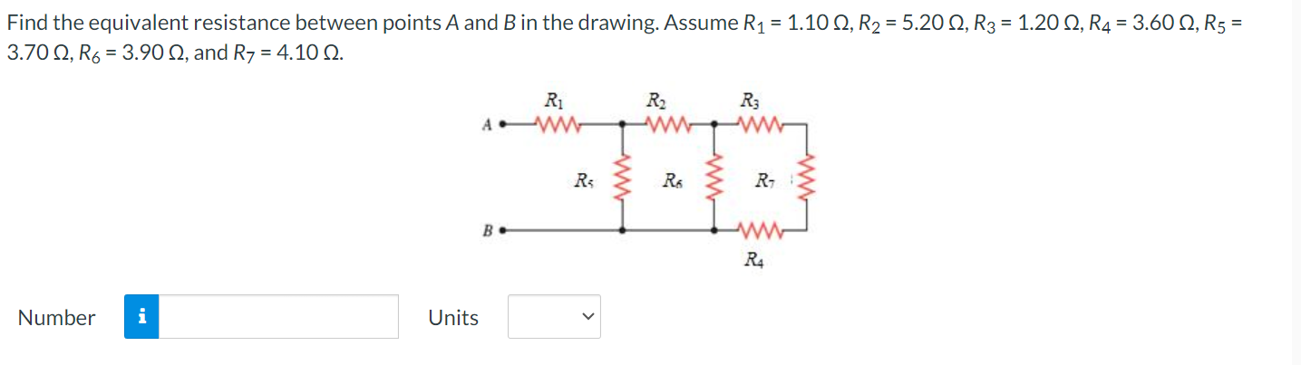 Solved Find The Equivalent Resistance Between Points A And B | Chegg.com