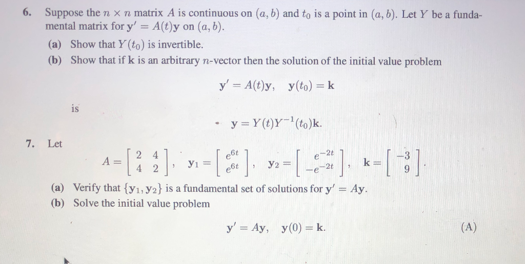 Solved Solve Problem 8 Only A Verify That Y1 Y2 Is A Chegg Com