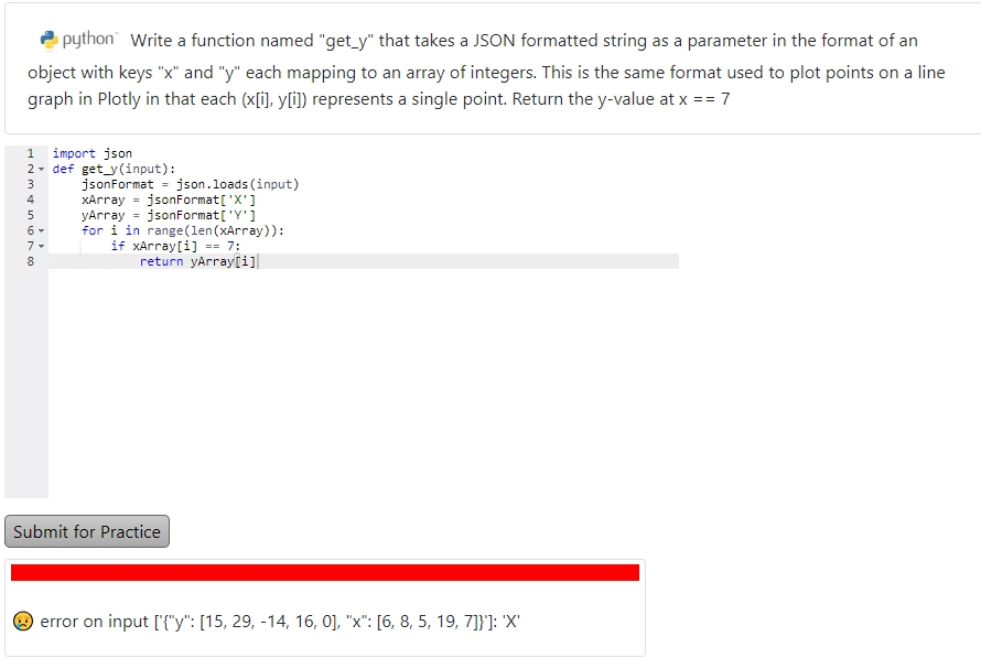 Solved python Write a function named "get y" that takes a | Chegg.com