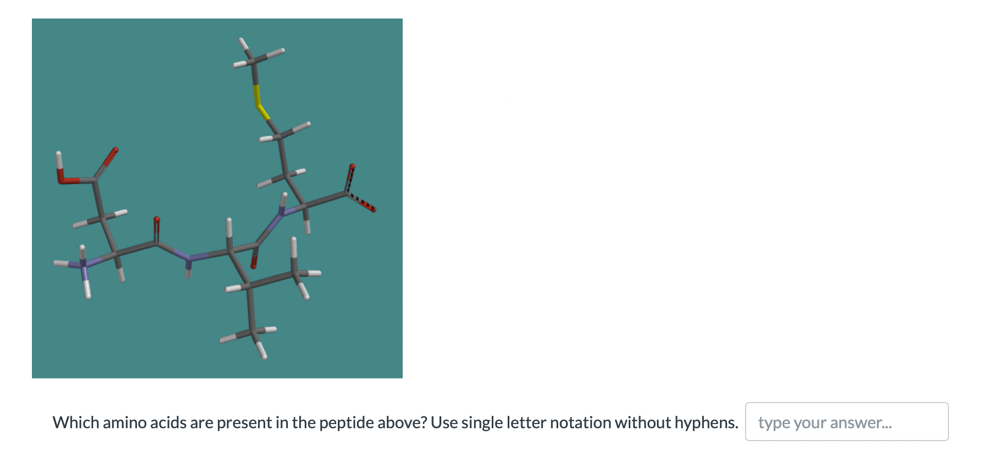 Solved Which amino acids are present in the peptide above? | Chegg.com