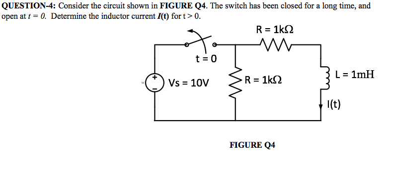 Solved QUESTION 4: Consider The Circuit Shown In FIGURE Q4. | Chegg.com