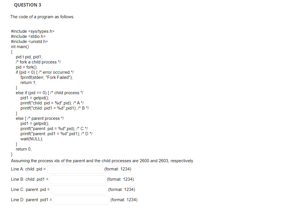 Solved QUESTION 3 The code of a program as follows. #include | Chegg.com