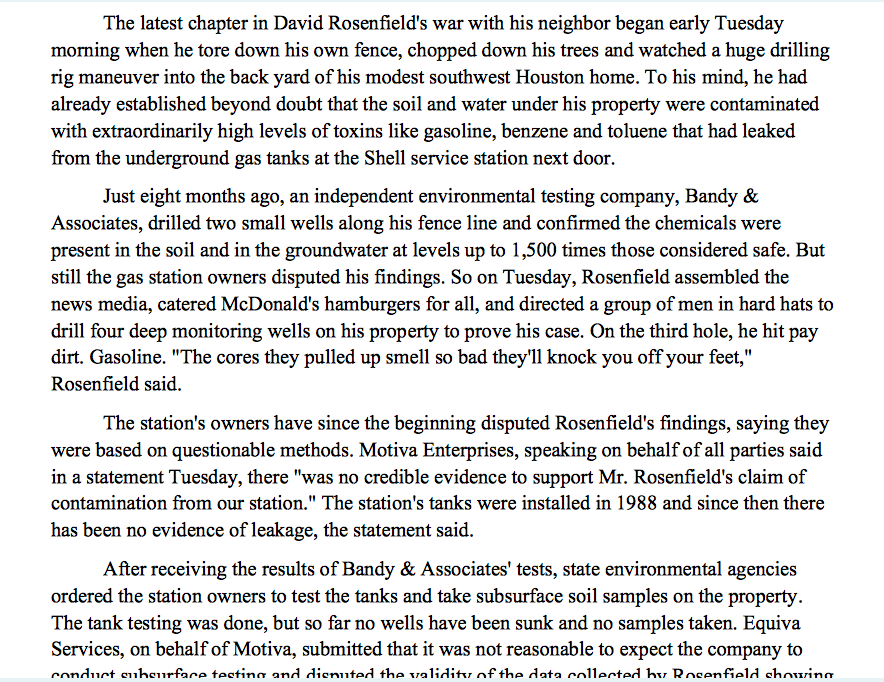 Solved The latest chapter in David Rosenfield's war with his | Chegg.com