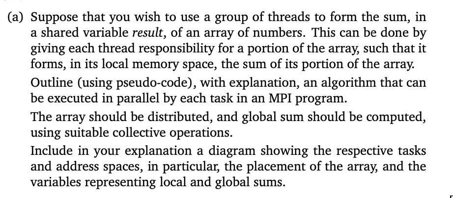 Solved (a) Suppose that you wish to use a group of threads | Chegg.com