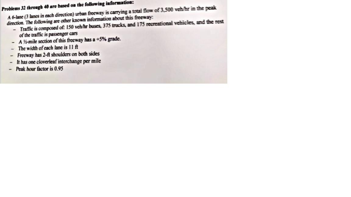 Solved Problems 32 through 40 are based on the following | Chegg.com