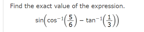 Solved Find the exact value of the expression. | Chegg.com