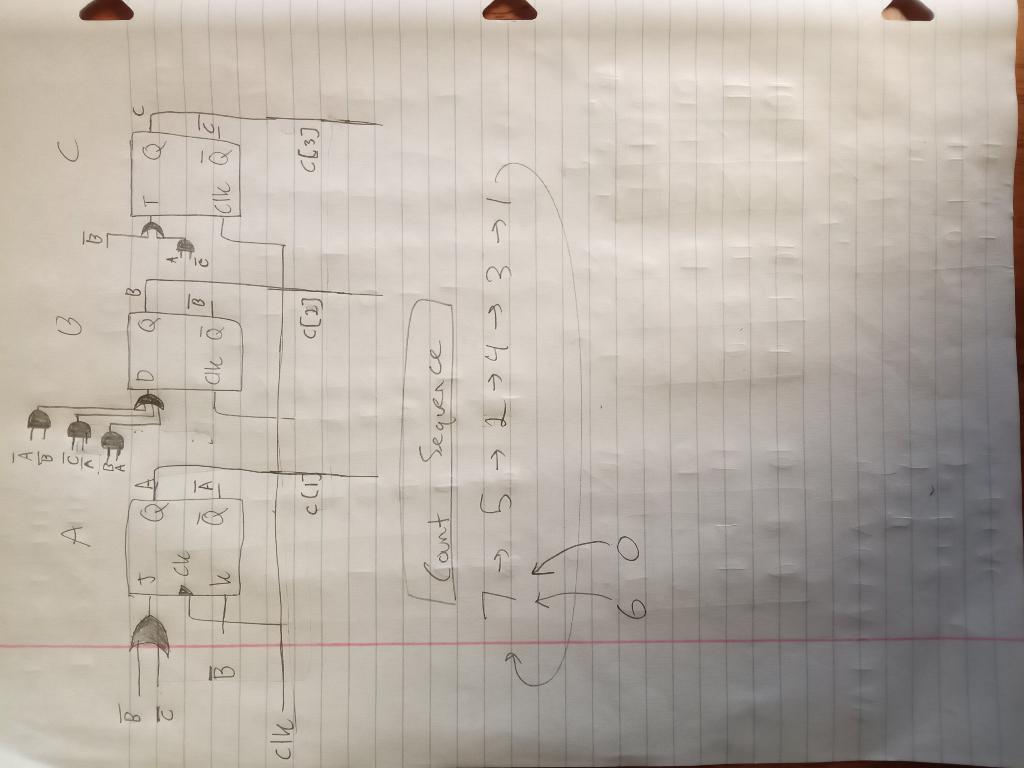 Solved Construct a mod6 3 bit counter as described in the | Chegg.com