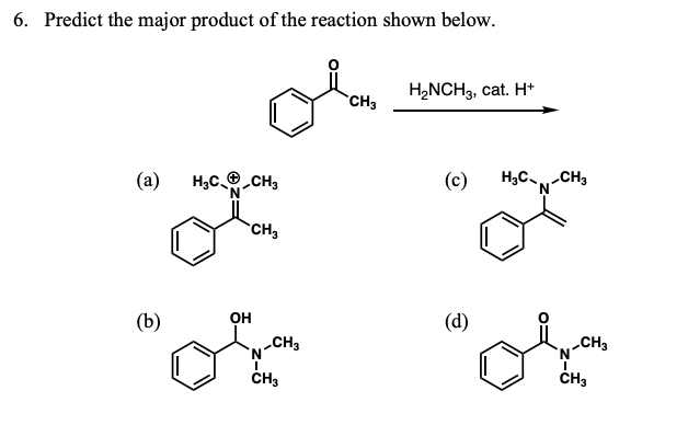 Solved 5. Predict the major product of the reaction shown | Chegg.com