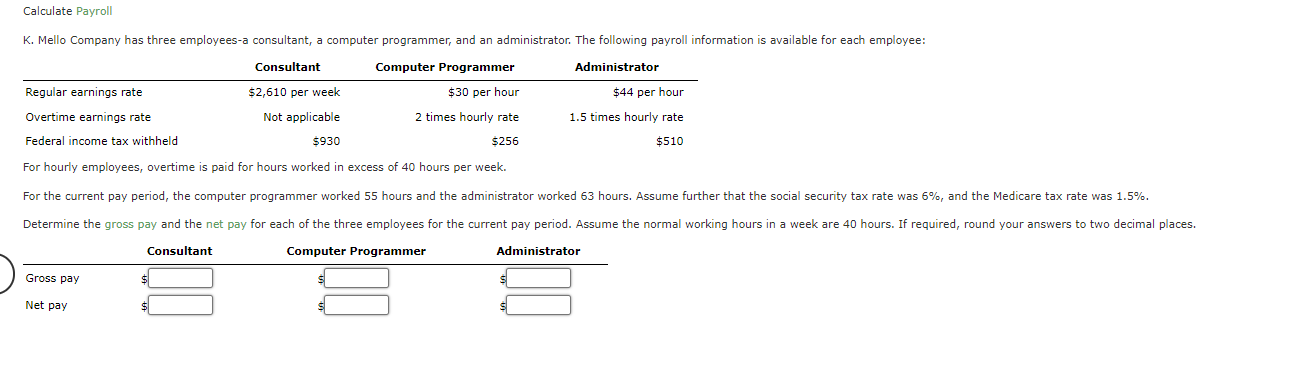 Solved For hourly employees, overtime is paid for hours | Chegg.com