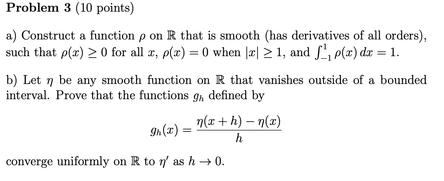 Solved only do problem4 pls For this problem, let f be a | Chegg.com