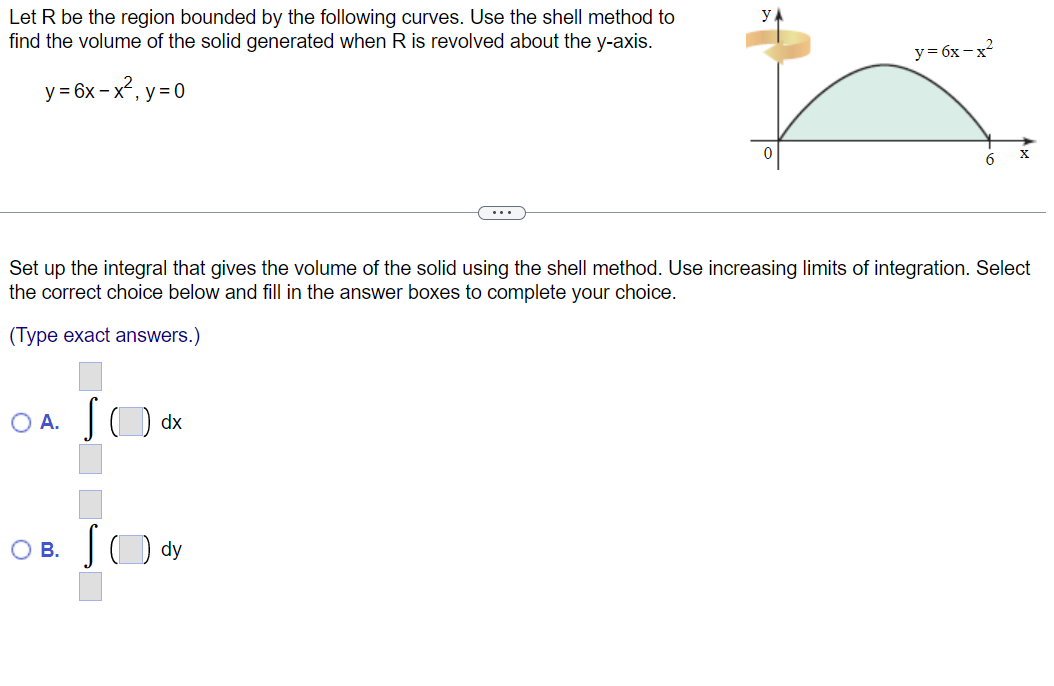 Solved Let R be the region bounded by the following curves. | Chegg.com