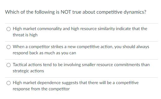 Solved Which of the following is NOT true about competitive | Chegg.com